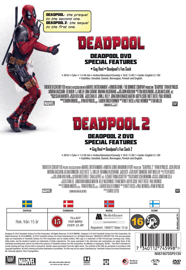Deadpool 1+2  - 2