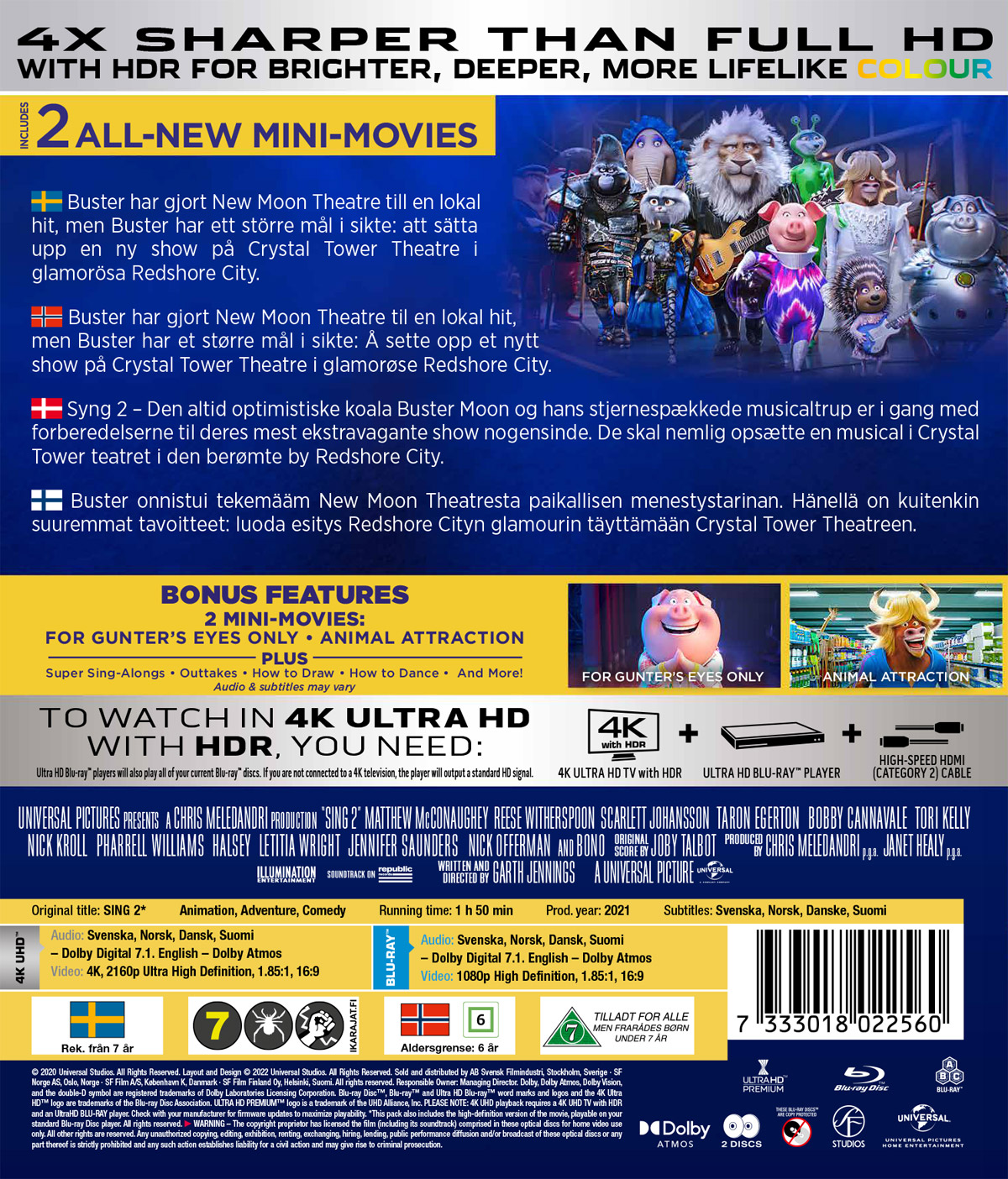 Sing 2 (4K Ultra HD + Blu-ray) - 2