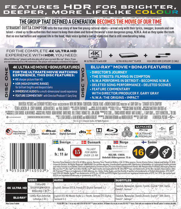 Straight Outta Compton (4K Ultra HD Blu-ray) - 2