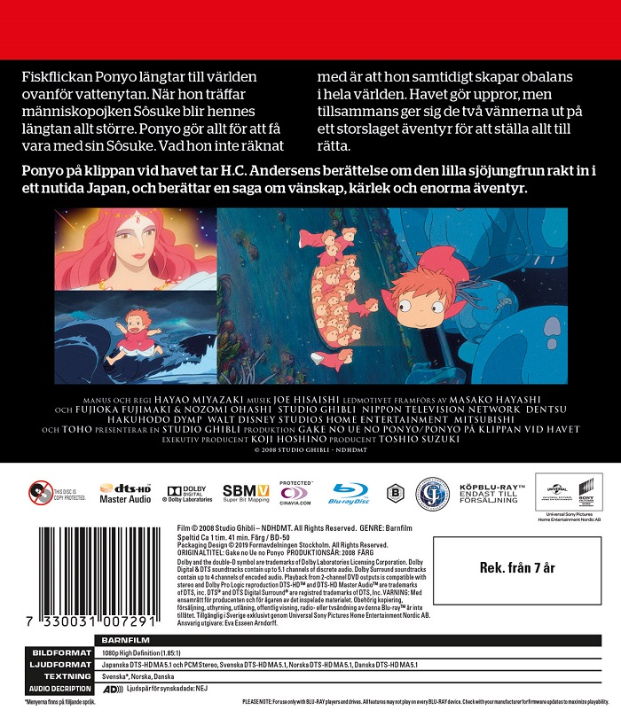 Ponyo På Klippan Vid Havet (Blu-ray) - 2