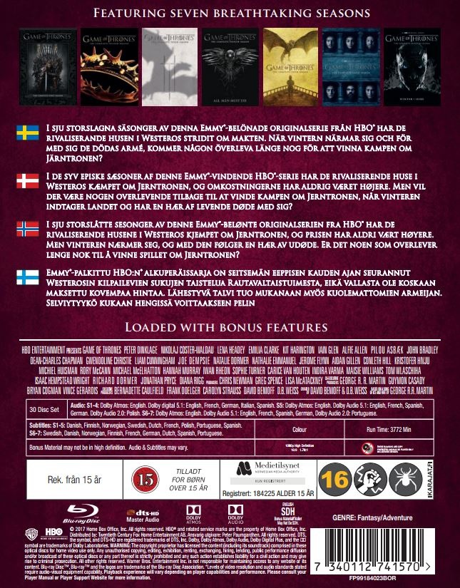 Game of Thrones - Säsong 1-7 (Blu-ray) (30-disc) - 2