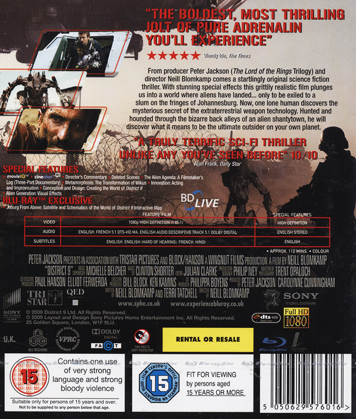 District 9 (ej svensk text) (Blu-ray) - 2