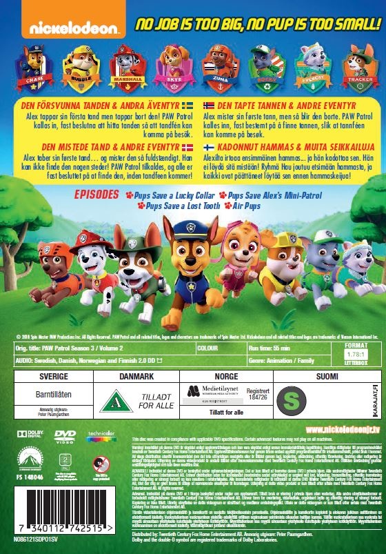 PAW Patrol - Säsong 3 - Volym 2 - 2