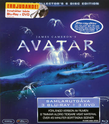 Avatar - Extended Collector's Edition (3-disc Blu-ray + 3-disc DVD) (Begagnad)