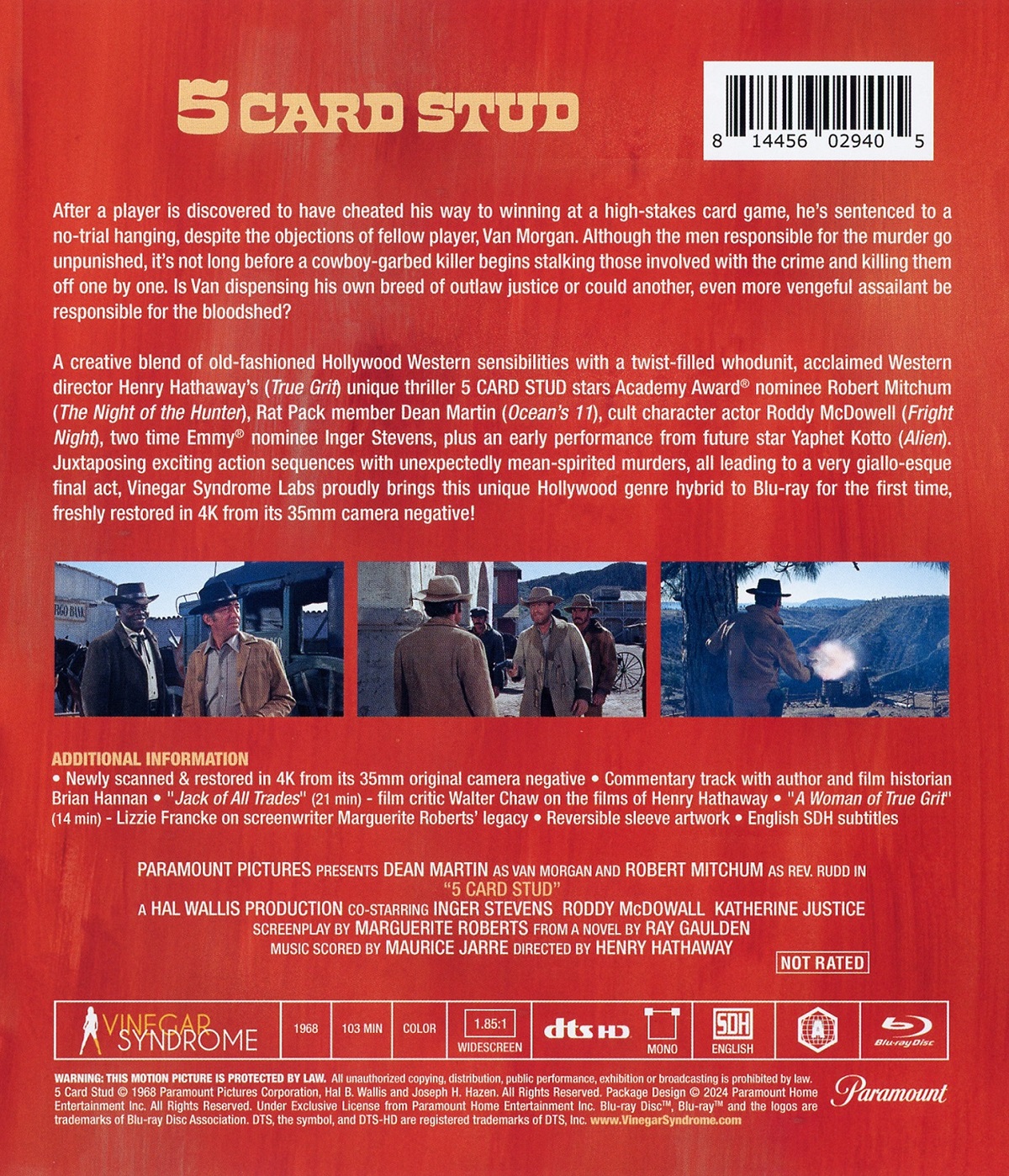 Five Card Stud (ej svensk text) (Blu-ray) (OBS! Region A) - 2