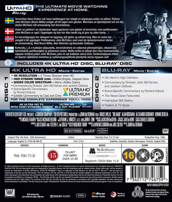 Die Hard: 30Th Anniversary (4K Ultra HD Blu-ray) - 2
