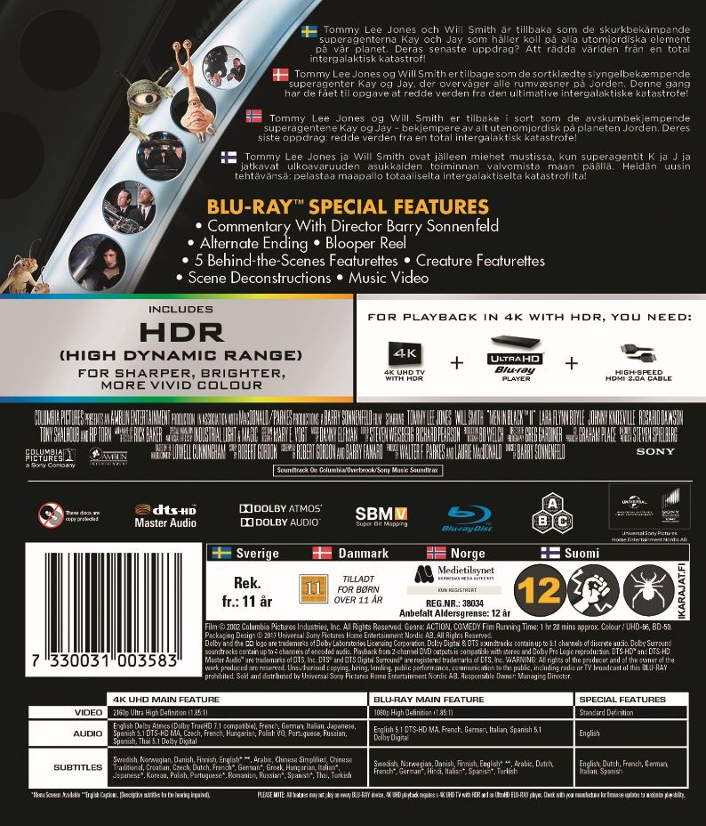 Men In Black 2 (4K Ultra HD Blu-ray) - 2