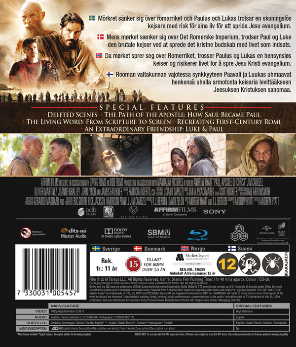 Paul, Apostle Of Christ (Blu-ray) - 2