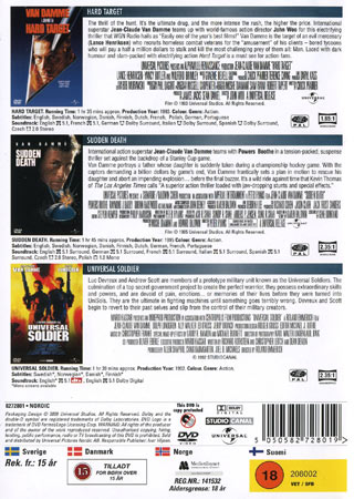 Hard Target / Sudden Death / Universal Soldier (3-disc) - 2