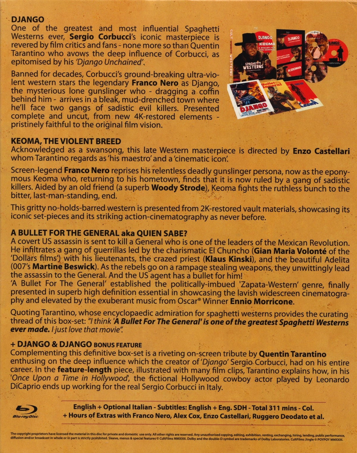 Cult Spaghetti Westerns (ej svensk text) (Blu-ray) - 2