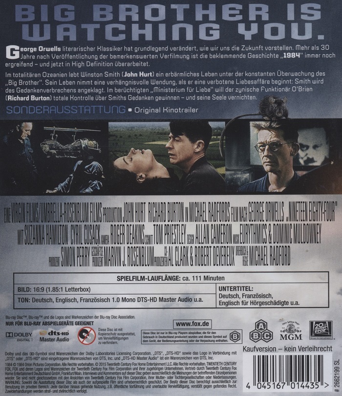 1984 (ej svensk text) (Blu-ray) - 2