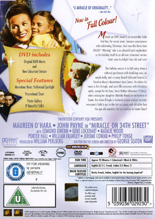 Miracle On 34th Street (ej svensk text) - 2