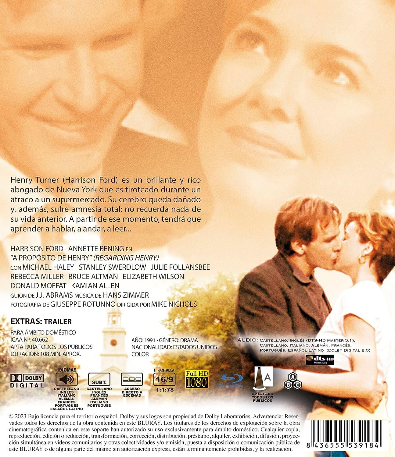 Regarding Henry (ej svensk text) (Blu-ray) - 2