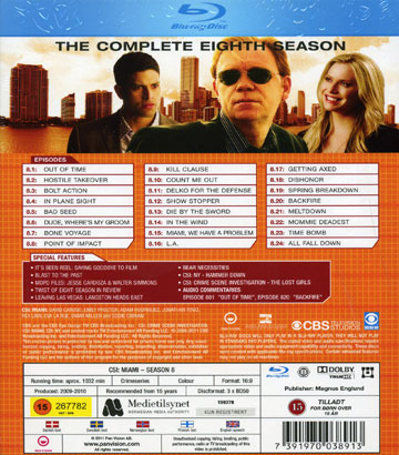 CSI Miami - Säsong 8 (Blu-ray) - 2