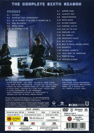 CSI New York - Säsong 6 - 2