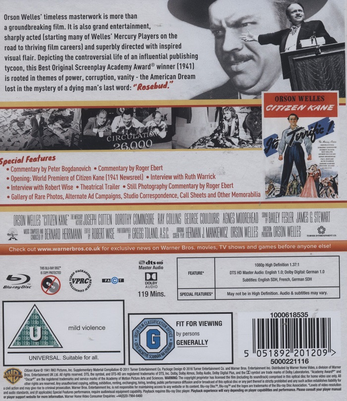 Citizen Kane (ej svensk text) (Blu-ray) - 2