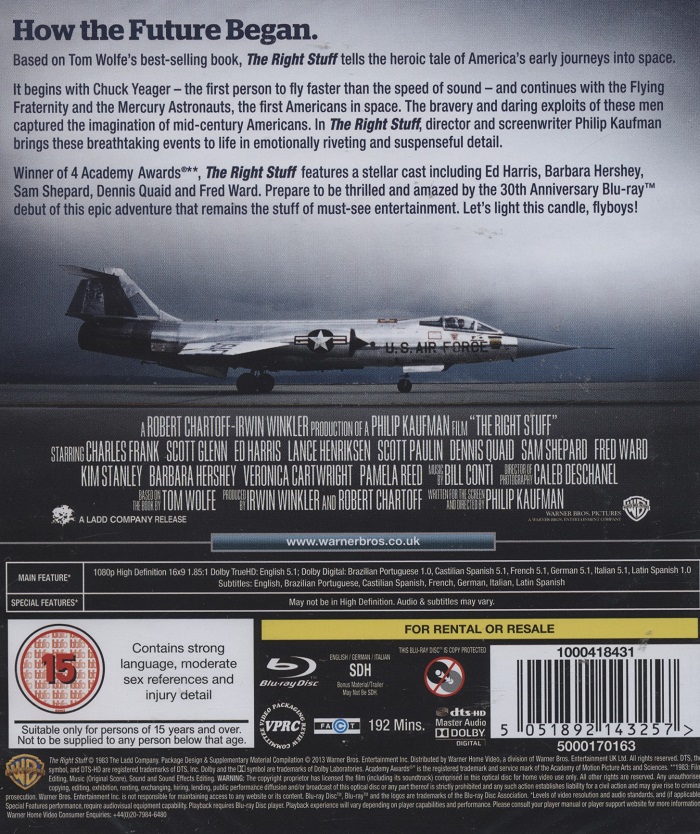 The Right Stuff (Blu-ray)