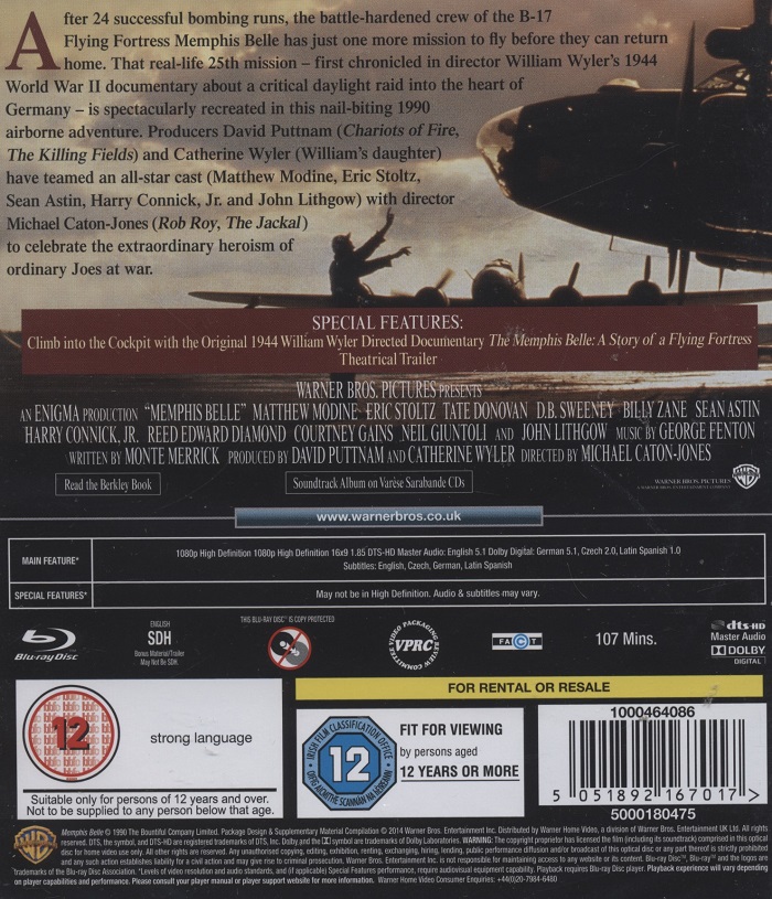 Memphis Belle (ej svensk text) (Blu-ray) - 2