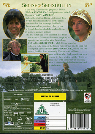 Sense And Sensibility (ej svensk text) - 2