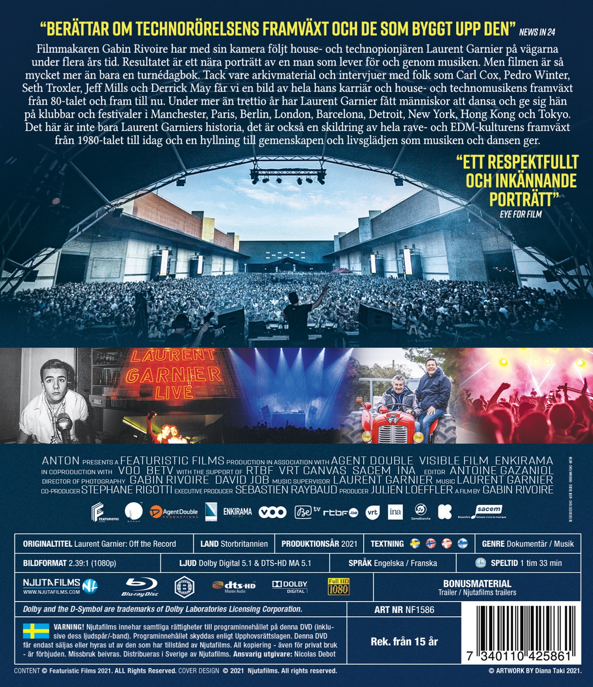 Laurent Garnier: Off the Record (Blu-ray) - 2