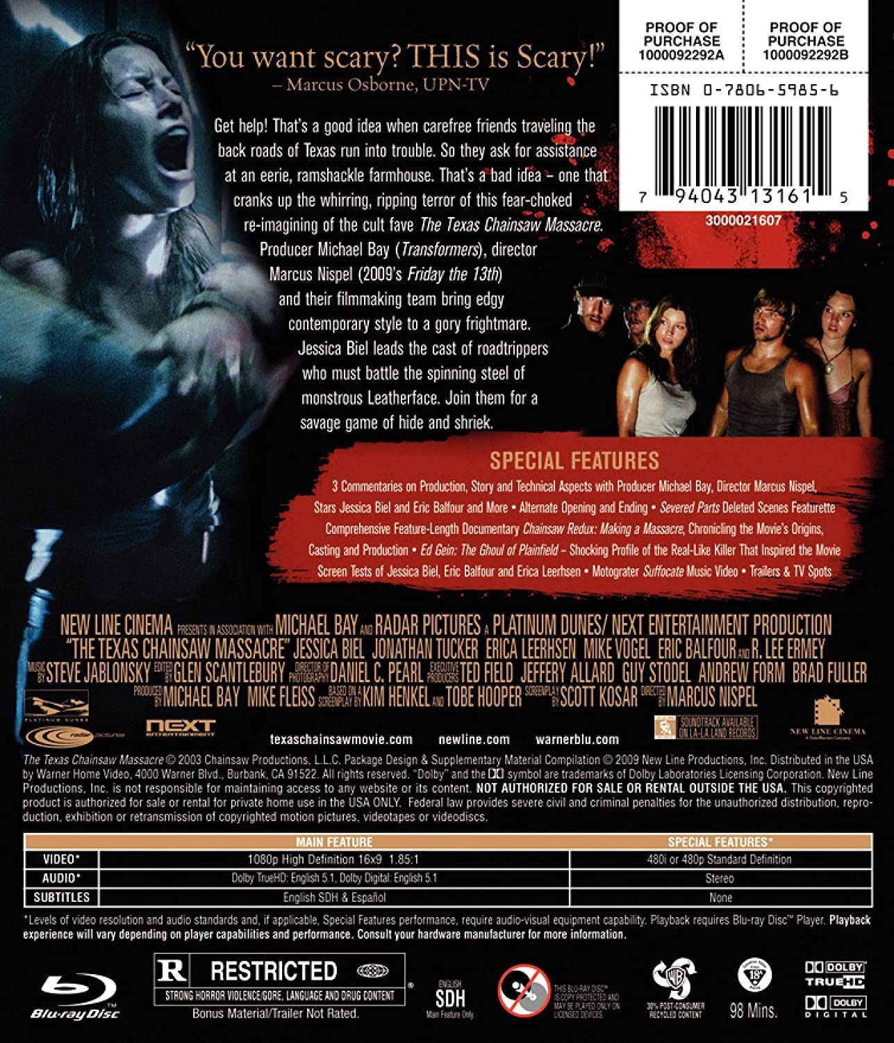 Texas Chainsaw Massacre (2003) (ej svensk text) (Blu-ray) - 2