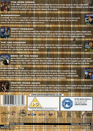 James Stewart - Westerns Collection (7-disc) (ej svensk text) - 2