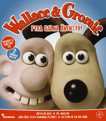Wallace & Gromit - Fyra Galna Äventyr (Blu-ray)