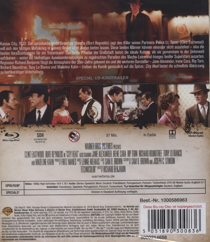 City Heat (ej svensk text) (Blu-ray) - 2