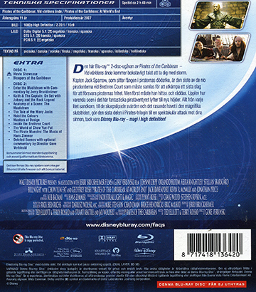 Pirates of the Caribbean - Vid Världens Ände (2-disc) (Blu-ray) - 2