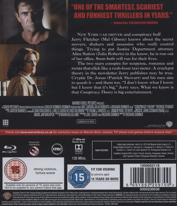 Conspiracy Theory (ej svensk text) (Blu-ray) - 2