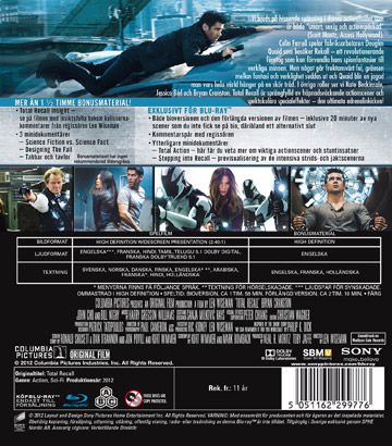 Total Recall (2012) (2-disc) (Blu-ray) (Begagnad) - 2