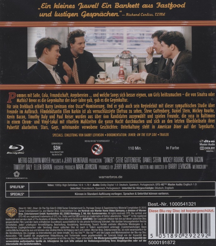 Diner (ej svensk text) (Blu-ray) - 2