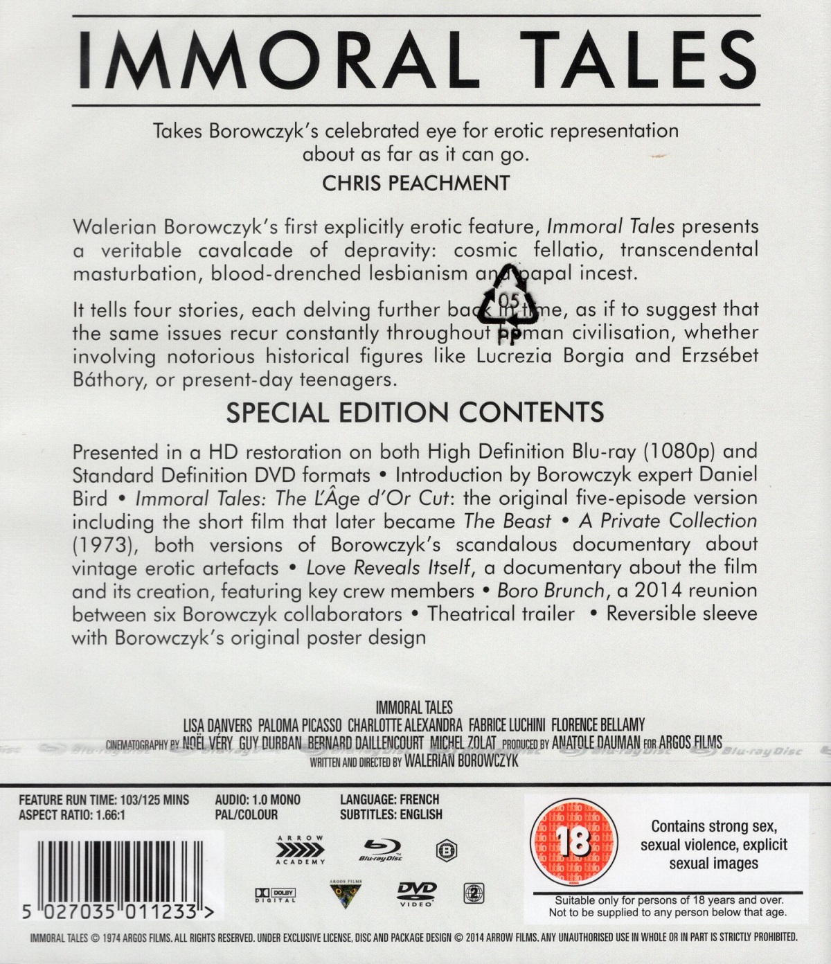 Immoral Tales (ej svensk text) (Blu-ray + DVD) - 2
