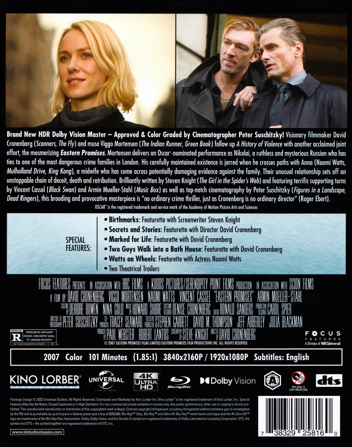 Eastern Promises (ej svensk text) (4K Ultra HD + Blu-ray) - 2