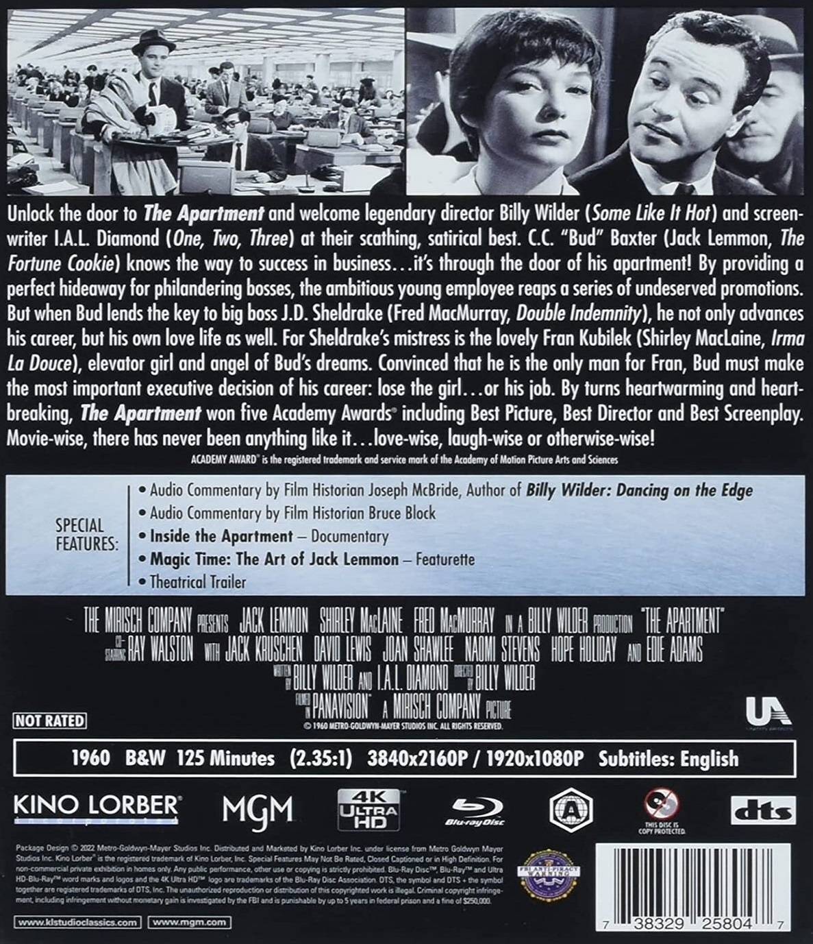 The Apartment (ej svensk text) (4K Ultra HD + Blu-ray) - 2