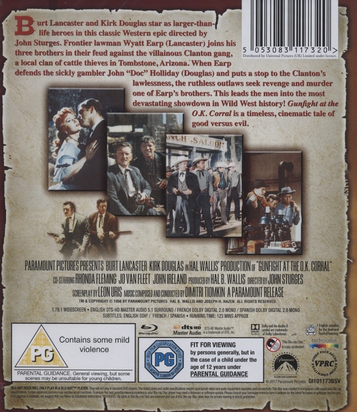 Gunfight at the O.K. Corral (ej svensk text) (Blu-ray) - 2