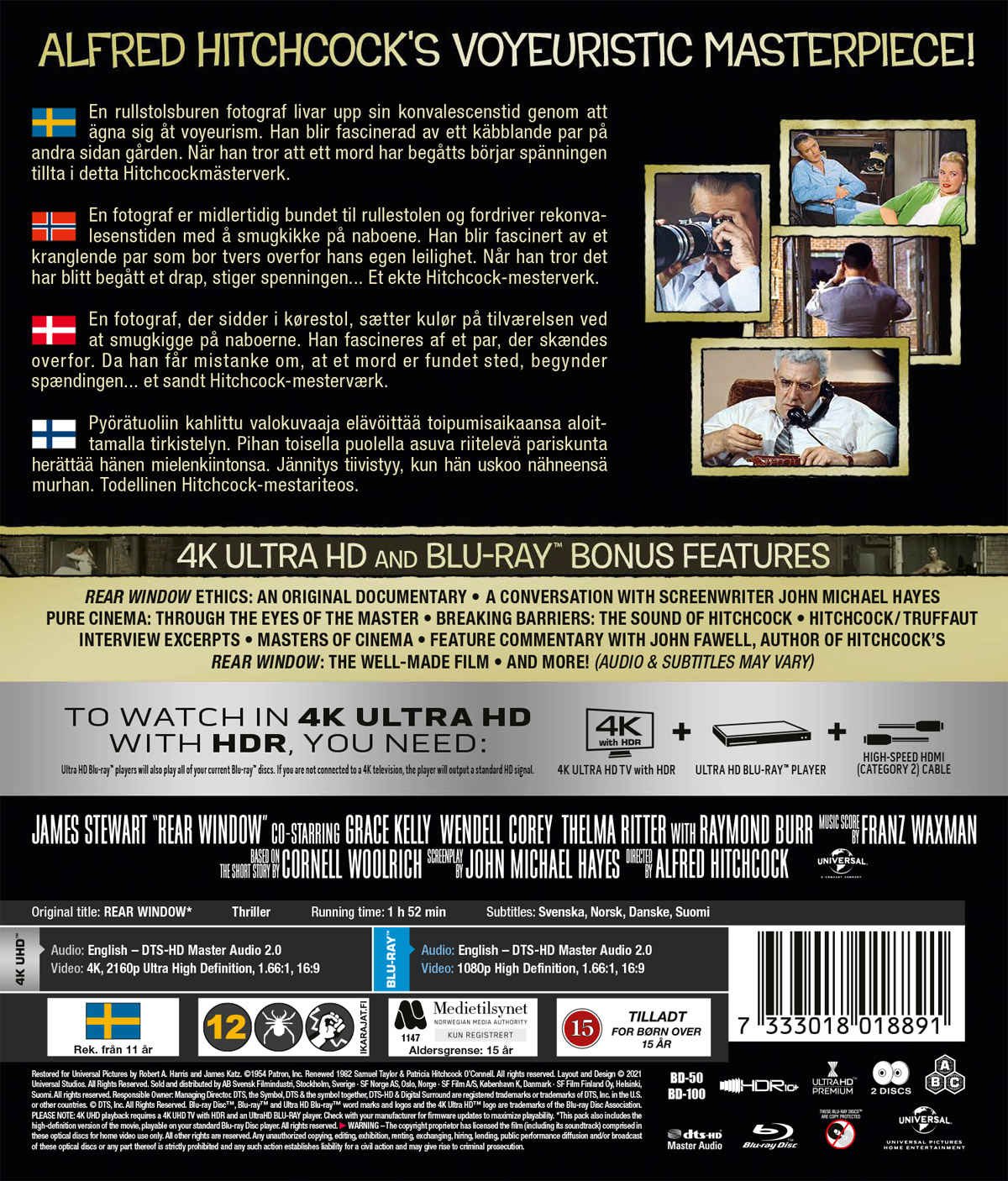 Rear Window (4K Ultra HD + Blu-ray) - 2