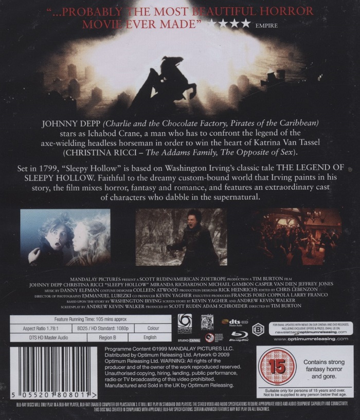 Sleepy Hollow (ej svensk text) (Blu-ray) - 2