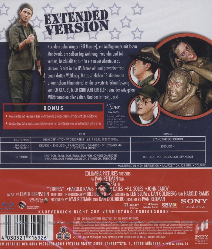 Stripes (ej svensk text) (Blu-ray) - 2