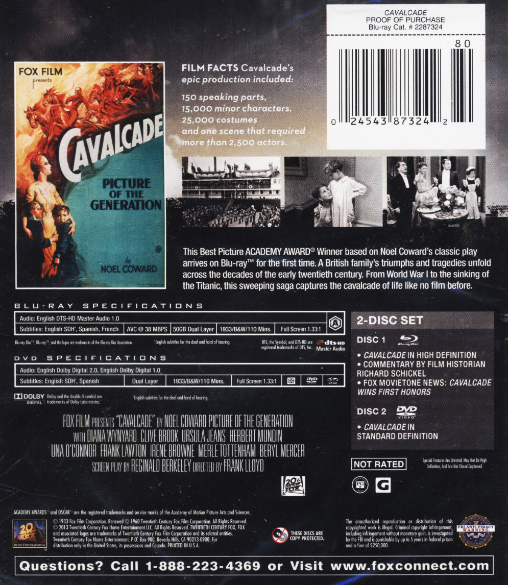 Cavalcade (ej svensk text) (Blu-ray + DVD) - 2