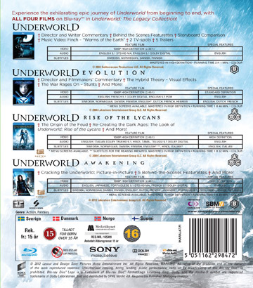 Underworld 1-4 - Legacy Collection (4-disc) (Blu-ray) - 2