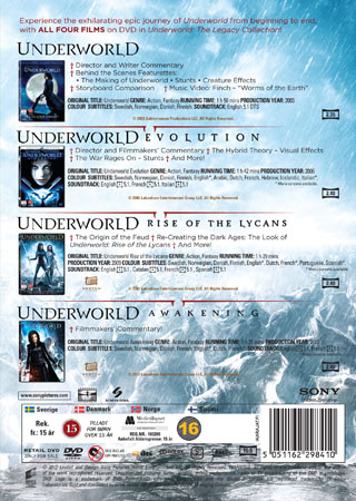 Underworld 1-4 - Legacy Collection (4-disc) - 2