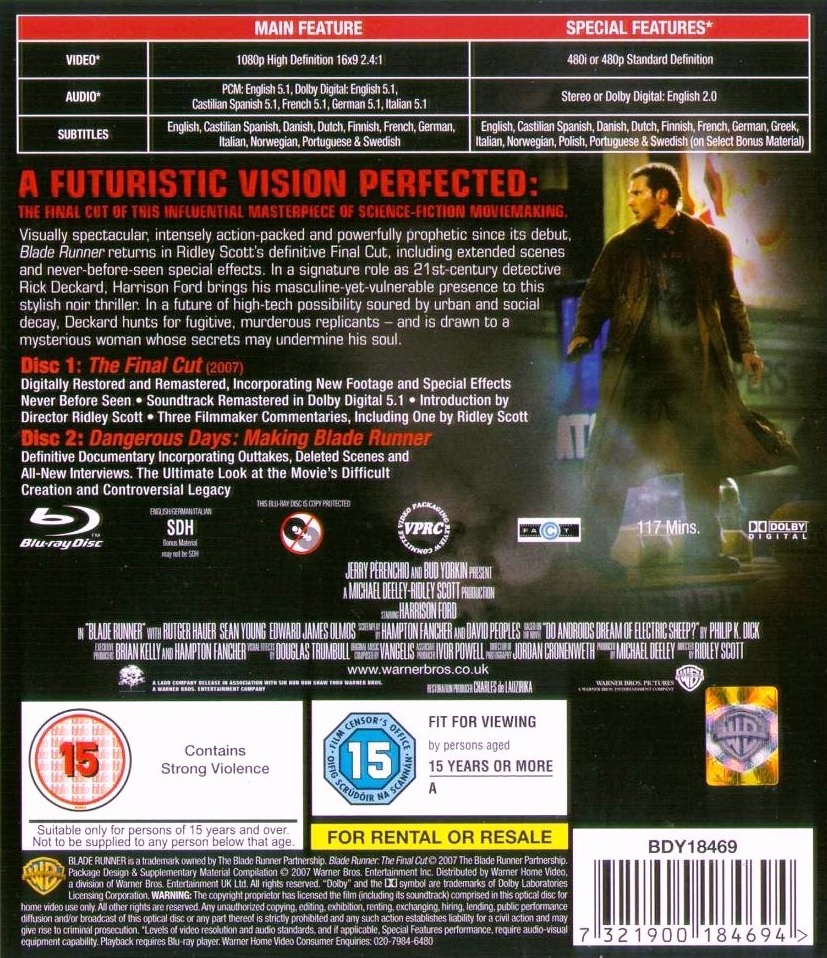 Blade Runner - Final Cut (2-disc) (Blu-ray) - 2