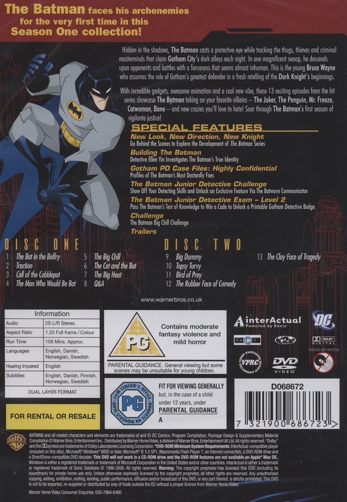 Batman DC Comics Collection - Säsong 1 - 2