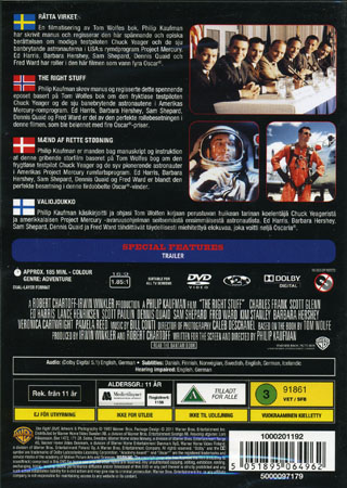 Right Stuff (1-disc) - 2