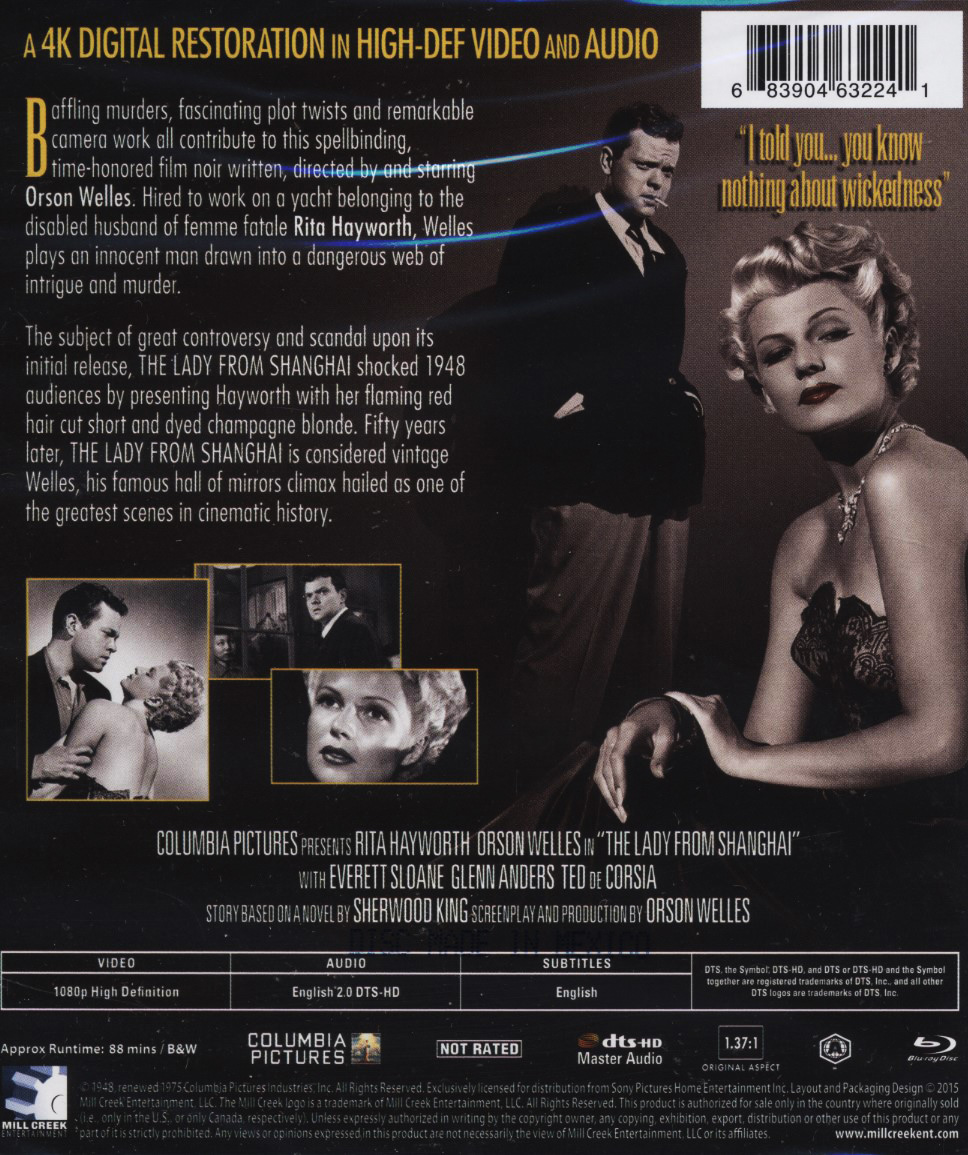 Lady From Shanghai (ej svensk text) (Blu-ray) - 2