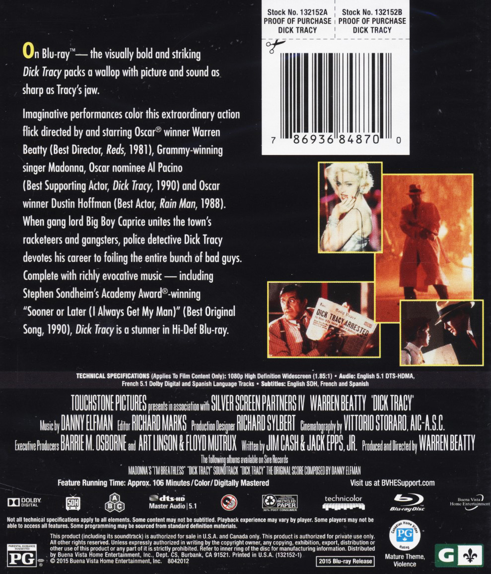 Dick Tracy (ej svensk text) (Blu-ray) - 2