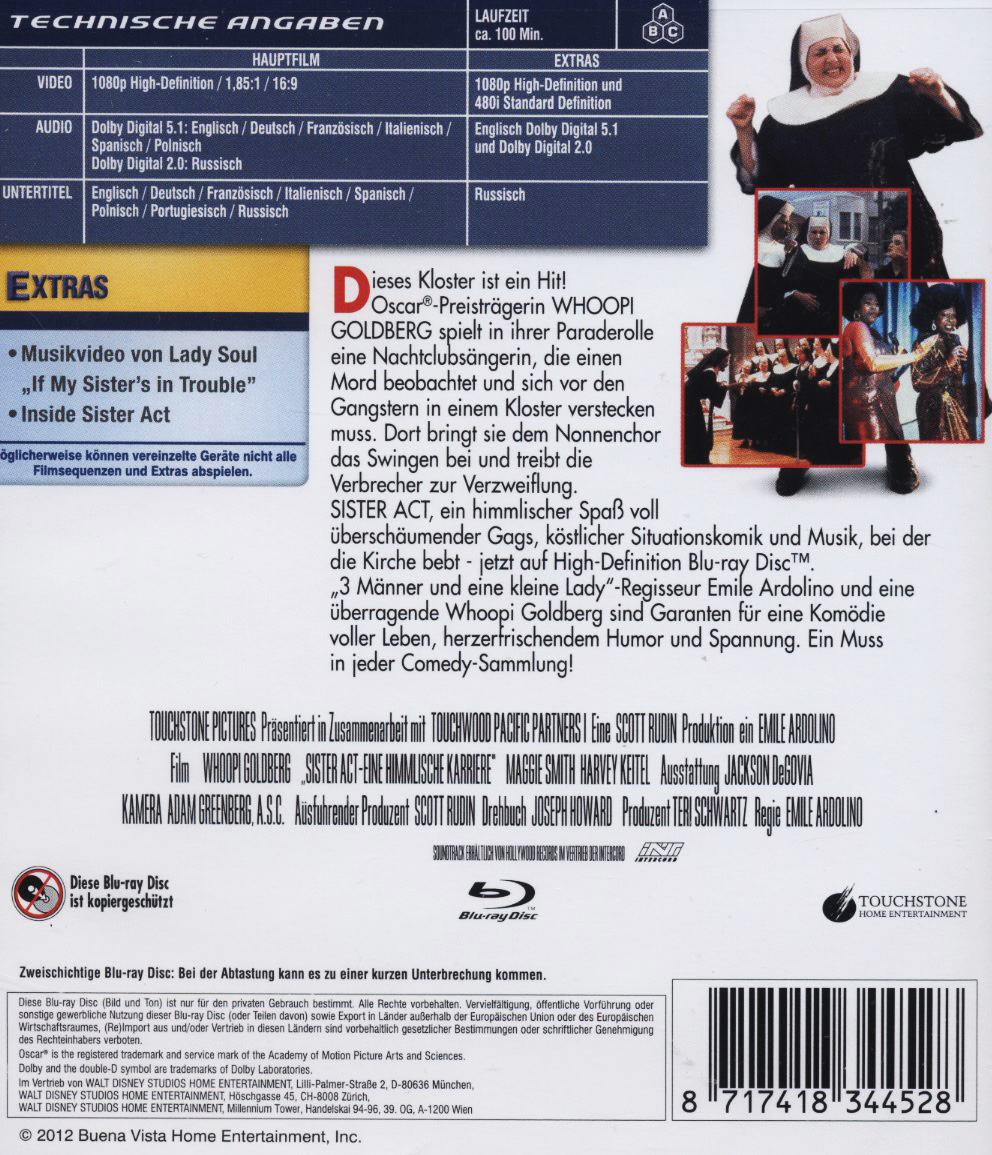 Sister Act (ej svensk text) (Blu-ray) - 2