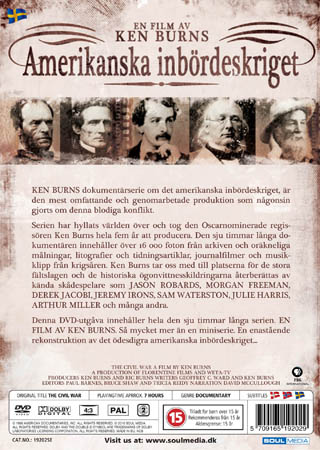 Ken Burns - Amerikanska Inbördeskriget (4-disc) - 2