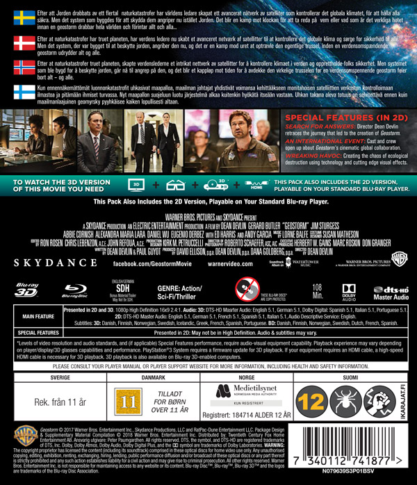 Geostorm (Blu-ray 3D + Blu-ray) - 2
